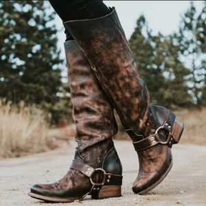 FREEBIRD - Sterling Distressed Leather Boots